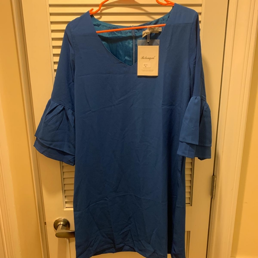 Blue 1/2 sleeve tunic